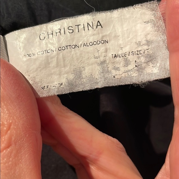 Christina Black Swim Coverup with Blue Accents - Picture 7 of 8